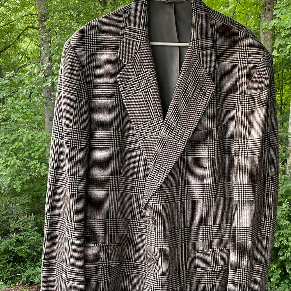 Alan Lebow for Hartz Men's Houndstooth Blazer Size 48R/34 Length